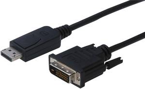 DVI Kabel Display Port zu DVI-D 24+1 Stecker wählbar Kabel DP 2m Displayport